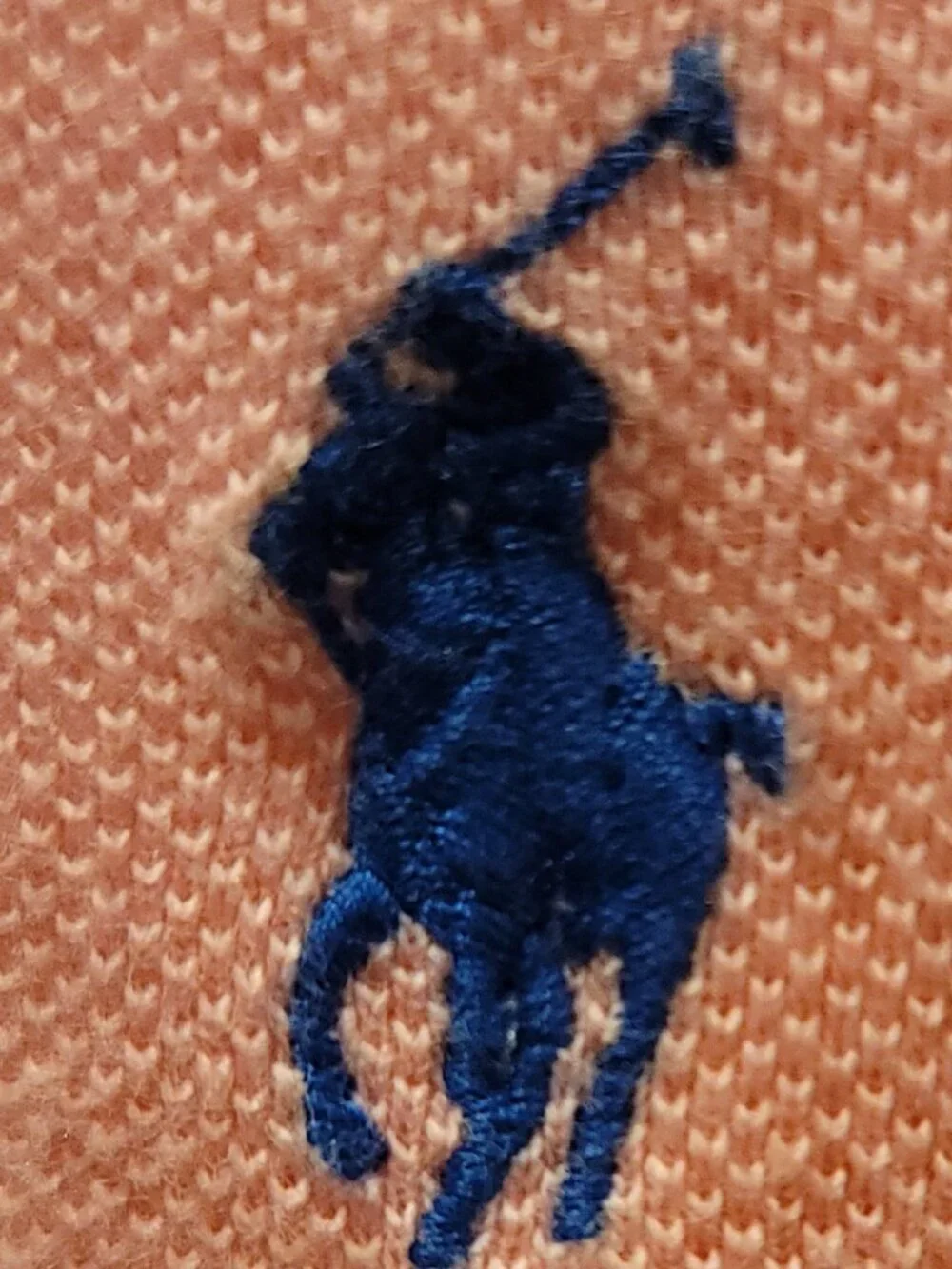 Polo Ralph Lauren Classic Fit Polo Shirt Pink Blue Pony Logo Men's XL EUC